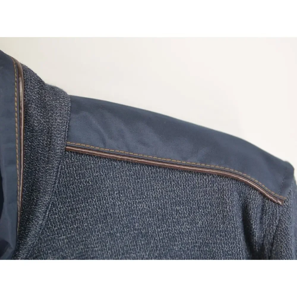 Johnston & Murphy Jacket Mens 2XL Gray Full Zip Pockets Lightweight Casual